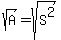 sqrt%28A%29=sqrt%28S%5E2%29