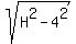 sqrt%28H%5E2-4%5E2%29