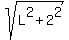 sqrt%28L%5E2+%2B+2%5E2%29