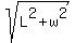 sqrt%28L%5E2+%2B+w%5E2%29