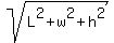 sqrt%28L%5E2+%2B+w%5E2+%2B+h%5E2%29