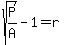 sqrt%28P%2FA%29-1=+r