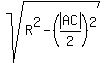 sqrt%28R%5E2+-+%28abs%28AC%29%2F2%29%5E2%29