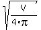 sqrt%28V%2F%284%2Api%29%29