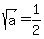 sqrt%28a%29=1%2F2