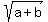 sqrt%28a%2Bb%29