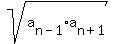 sqrt%28a%5Bn-1%5D%2Aa%5Bn%2B1%5D%29