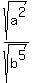 sqrt%28a%5E2%29%2Fsqrt%28b%5E5%29