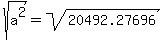 sqrt%28a%5E2%29=sqrt%2820492.27696%29