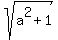 sqrt%28a%5E2%2B1%29