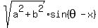 sqrt%28a%5E2%2Bb%5E2%29%2Asin%28theta-x%29