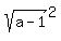 sqrt%28a-1%29%5E2
