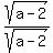 sqrt%28a-2%29%2Fsqrt%28a-2%29