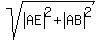 sqrt%28abs%28AE%29%5E2%2Babs%28AB%29%5E2%29