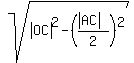 sqrt%28abs%28OC%29%5E2+-+%28%28abs%28AC%29%29%2F2%29%5E2%29