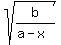 sqrt%28b%2F%28a-x%29%29