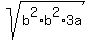 sqrt%28b%5E2%2Ab%5E2%2A3a%29