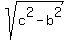 sqrt%28c%5E2+-+b%5E2%29