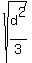 sqrt%28d%5E2%2F3%29