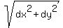 sqrt%28dx%5E2+%2B+dy%5E2%29