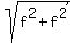 sqrt%28f%5E2+%2B+f%5E2%29