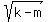 sqrt%28k-m%29