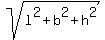 sqrt%28l%5E2%2Bb%5E2%2Bh%5E2%29