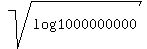 sqrt%28log%281000000000%29%29