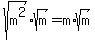 sqrt%28m%5E2%29%2Asqrt%28m%29=m%2Asqrt%28m%29
