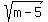sqrt%28m+-+5%29