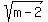 sqrt%28m-2%29