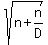 sqrt%28n%2Bn%2FD%29