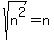 sqrt%28n%5E2%29=n
