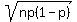sqrt%28np%281-p%29%29