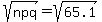 sqrt%28npq%29+=+sqrt%2865.1%29