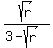 sqrt%28r%29%2F%283-sqrt%28r%29%29