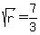 sqrt%28r%29=7%2F3