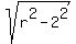 sqrt%28r%5E2-2%5E2%29