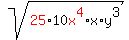 sqrt%28red%2825%29%2A10red%28x%5E4%29%2Ax%2Ay%5E3%29