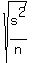 sqrt%28s%5E2%2Fn%29
