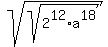 sqrt%28sqrt%282%5E12%2Aa%5E18%29%29