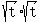 sqrt%28t%29%2Asqrt%28t%29