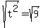 sqrt%28t%5E2%29=sqrt%289%29