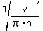sqrt%28v%2F%28pi%2Ah%29%29