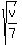sqrt%28v%2F7%29