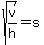sqrt%28v%2Fh%29+=+s+