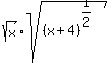 sqrt%28x%29%2Asqrt%28%28x%2B4%29%5E%281%2F2%29%29