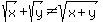 sqrt%28x%29%2Bsqrt%28y%29%3C%3Esqrt%28x%2By%29