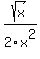 sqrt%28x%29%2F2x%5E2