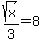 sqrt%28x%29%2F3=8